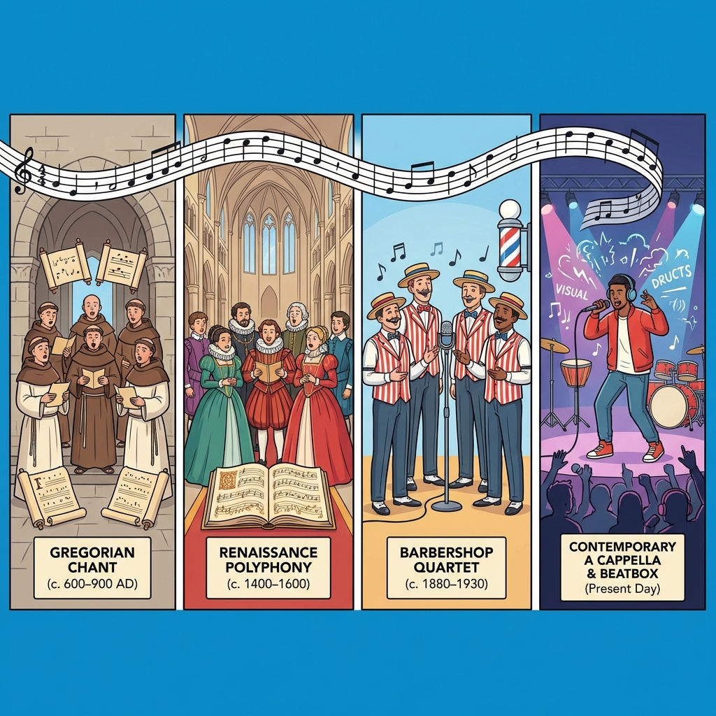 From Monks to Microphones: The Evolution of A Cappella